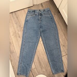 High Rise Blue Jeans